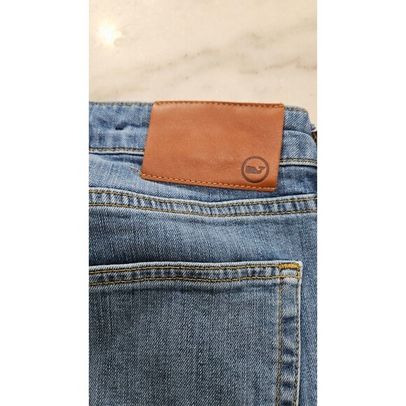 Vineyards Vines Blue Five Pockets Denim Belted Pullover Man Jeans Size 30x30 - Picture 3 of 10